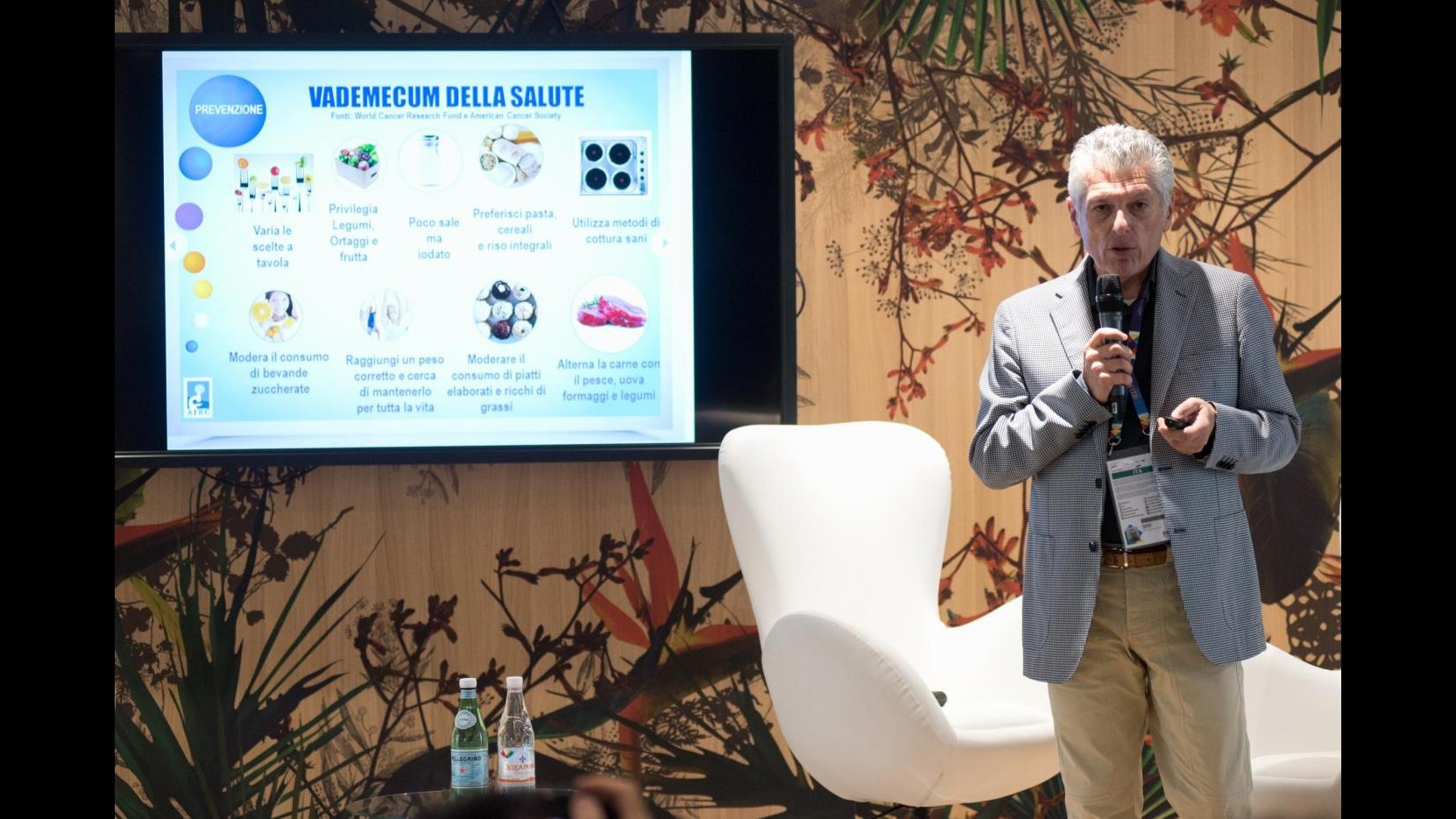Expo, Vincenzi: Dieta mediterranea e sport per prevenire il cancro