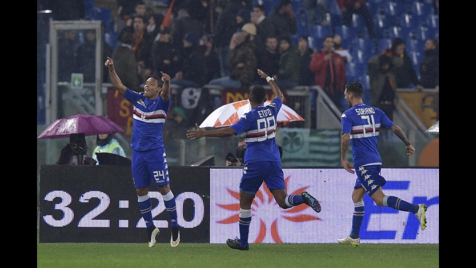 Serie A, Samp espugna Olimpico: Roma a -14 dalla Juve, Lazio pronta al sorpasso