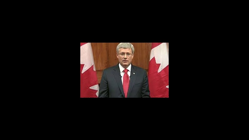 Canada, il premier Harper convoca le elezioni per il 19 ottobre