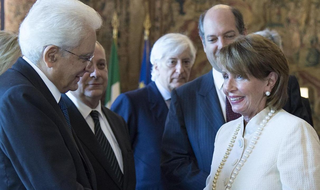 Quirinale, Mattarella riceve la leader democratica Usa Nancy Pelosi