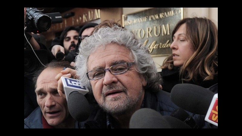 Grillo: M5S ha bisogno del voto. Tornare in Rai per una trasmissione? Perché no