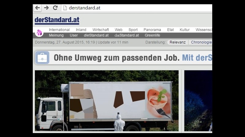 La targa del camion austriaco è intestata a un cittadino romeno