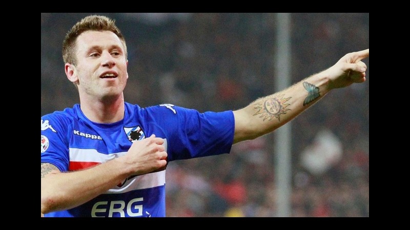Sampdoria: si ferma Cassano, escluse lesioni muscolari