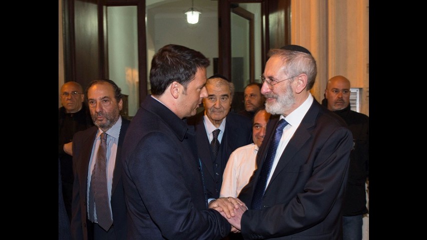 Addio a Elio Toaff. Renzi gli rende omaggio in Sinagoga