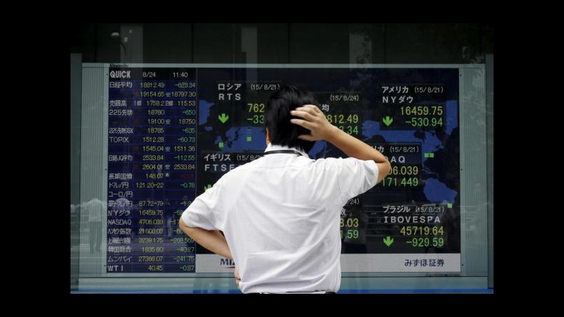 Profondo rosso per la Borsa di Shanghai, rimbalzano i maggiori listini europei