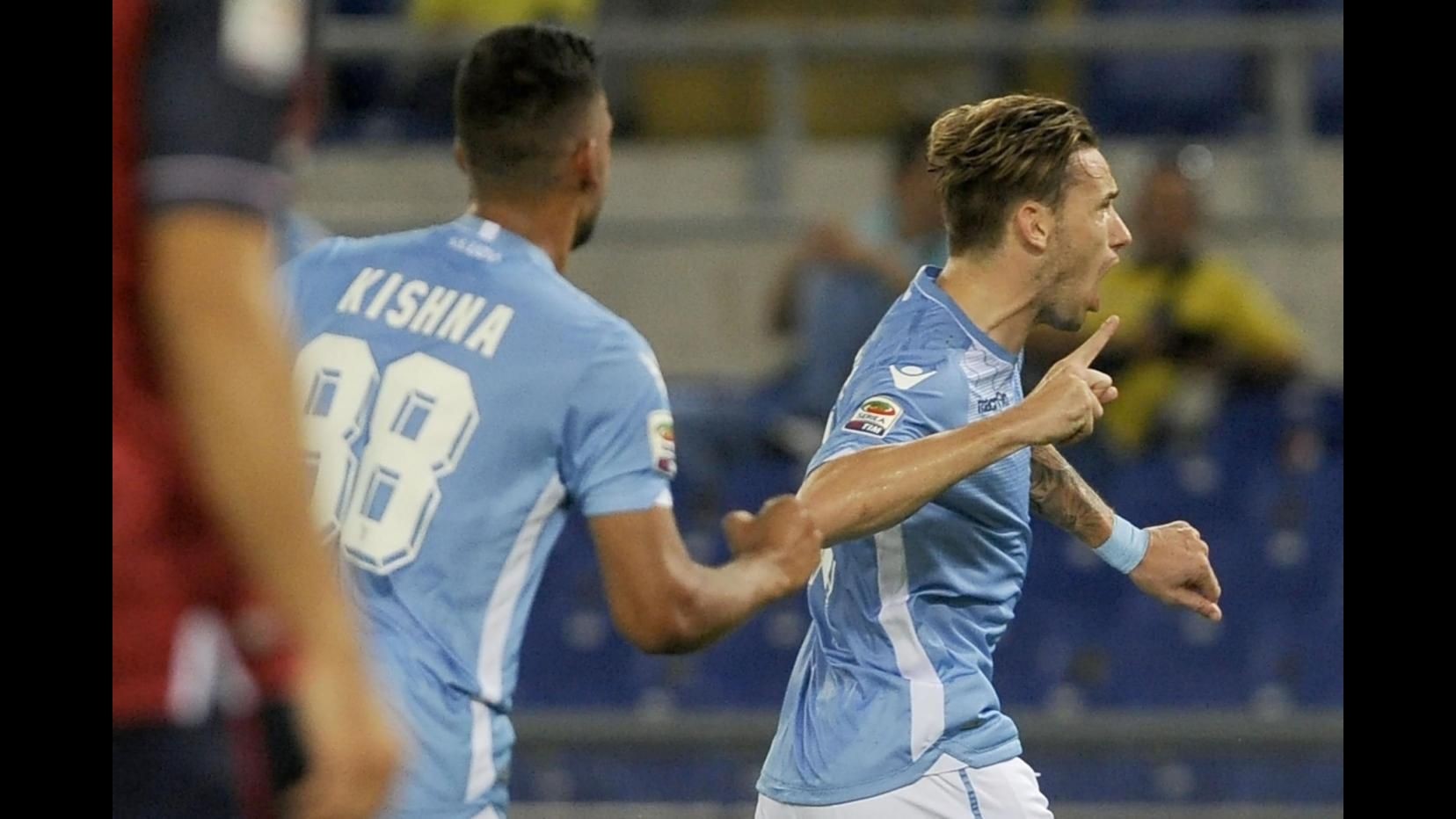 Lazio-Bologna 2-1 all’intervallo
