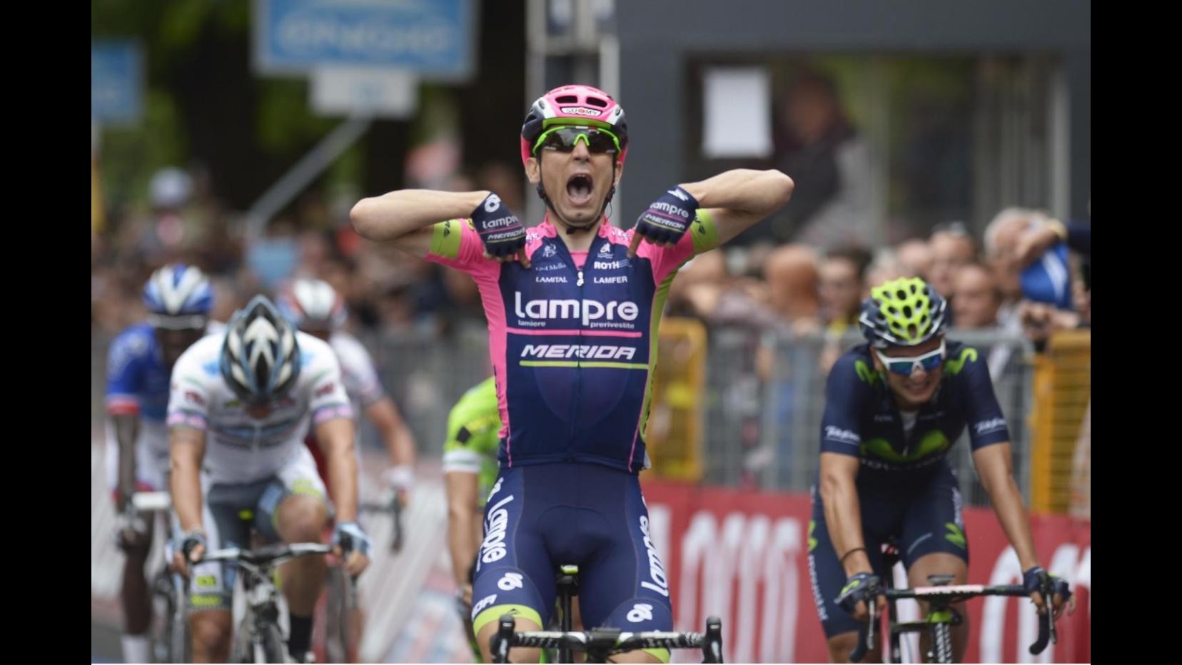 Giro d’Italia, settima tappa: sprint vincente di Diego Ulissi, Contador resta in rosa