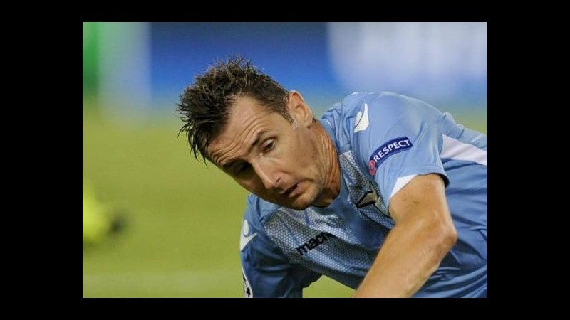 Lazio: per Klose sospetta lesione al flessore, De Vrij sta bene