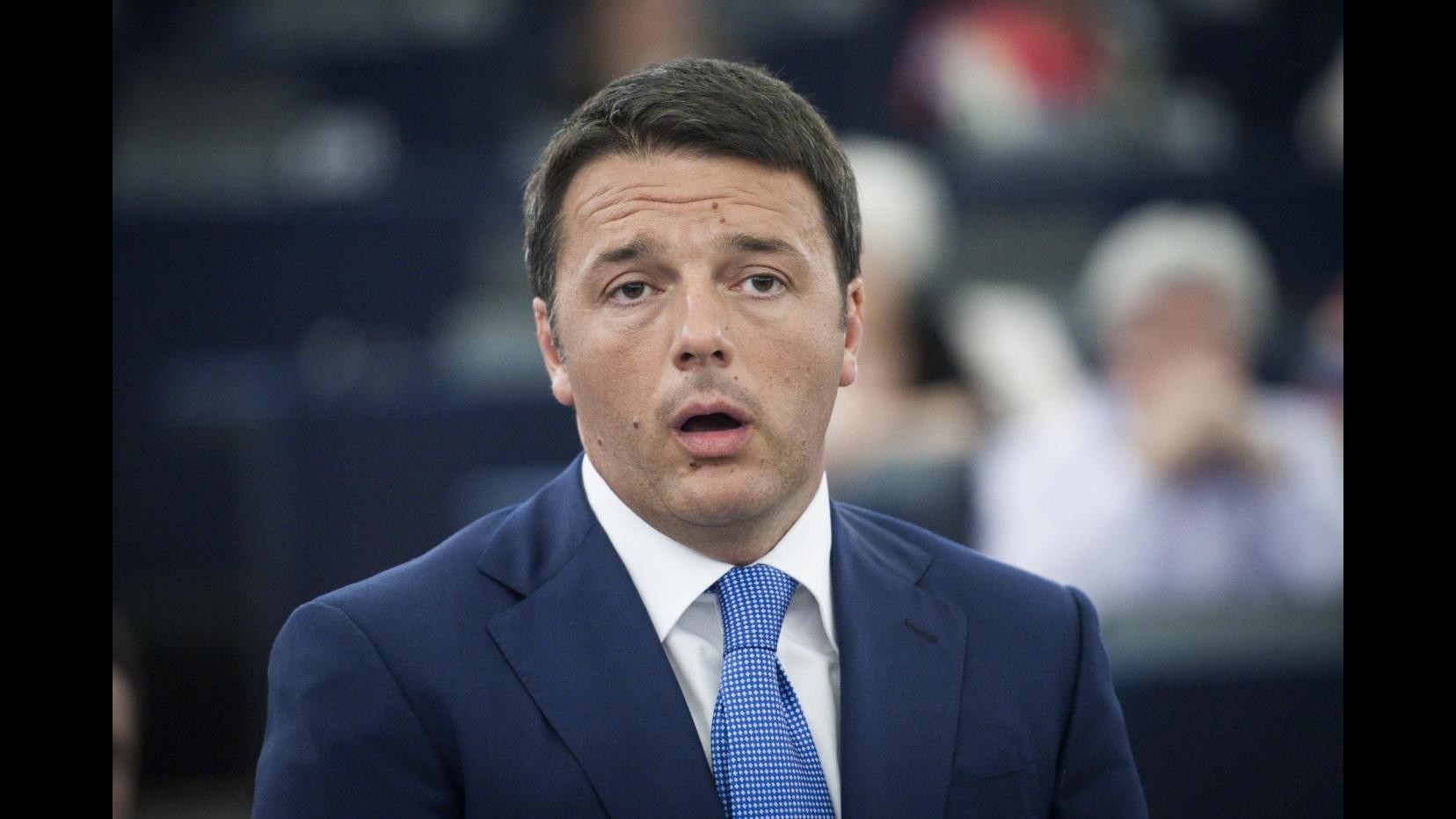Renzi: Qualcuno nella sinistra preferisce perdere solo che vincere insieme