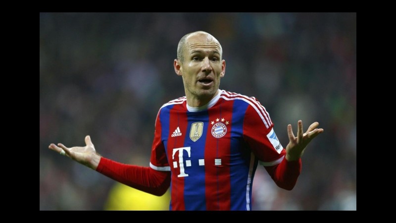 Bayern Monaco: infortunio all’adduttore, Robben fuori un mese