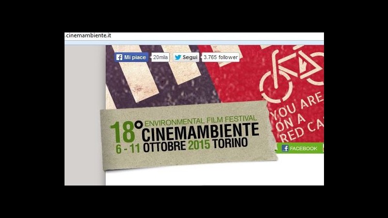 Torino, a ottobre la 18esima edizione di ‘CinemAmbiente’