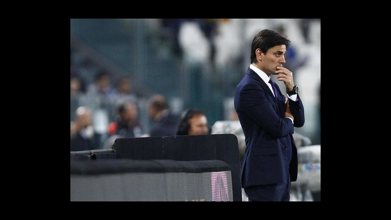 Calcio, Montella: Fiorentina non è stata inferiore a Juventus
