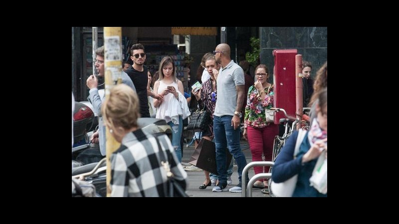Felipe Melo e famiglia in giro per shopping con Telles e fidanzata