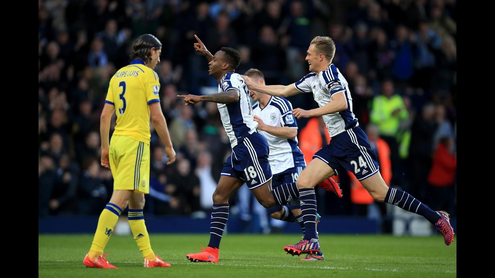 Premier League, tonfo Chelsea in casa West Bromwich: 3-0, espulso Fabregas