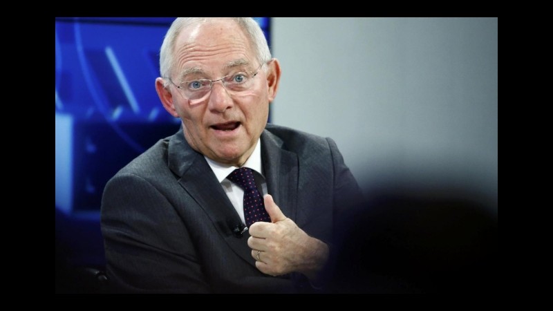 Schaeuble: La politica monetaria da sola non è una via d’uscita dalla crisi