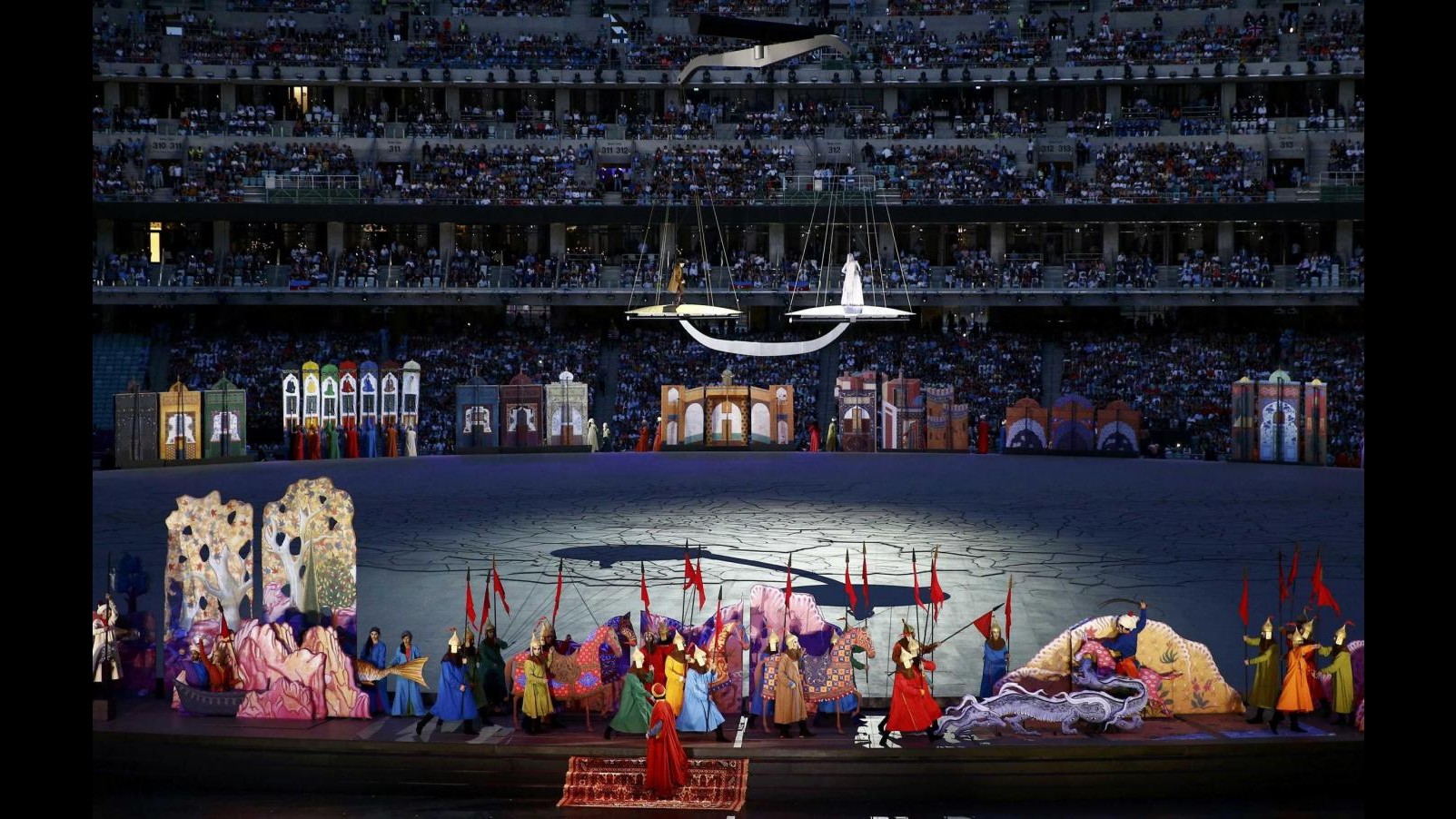 Baku, via ai Giochi Europei: in tribuna Putin ed Erdogan, Lady Gaga canta ‘Imagine’