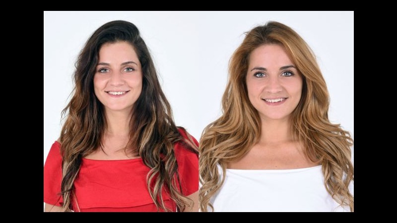 Gf14, la bionda e la mora: le gemelle Lidia e Jessica