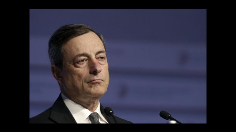 Draghi rassicura: Non c’è nessun rischio che l’esame Srep mini la ripresa