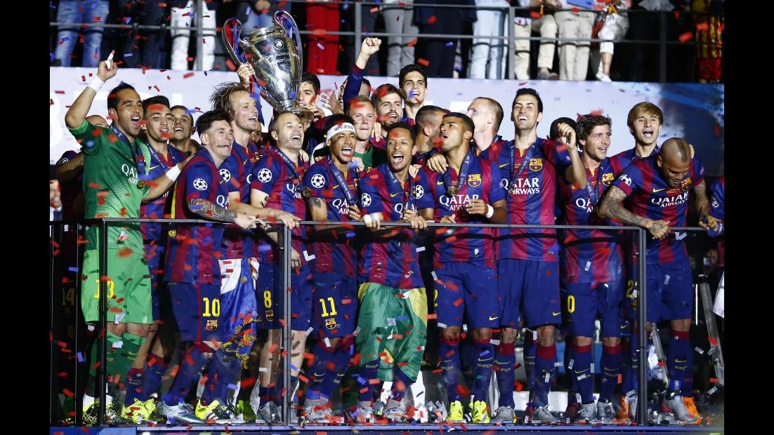 Champions, sfuma sogno JuveBarça su tetto d’EuropaBianconeri a testa alta