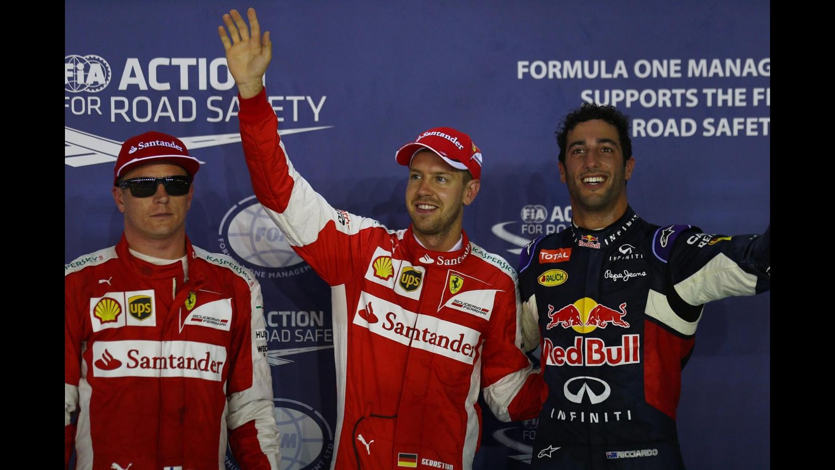 F1, trionfa Vettel davanti a Ricciardo, Raikkonen terzo
