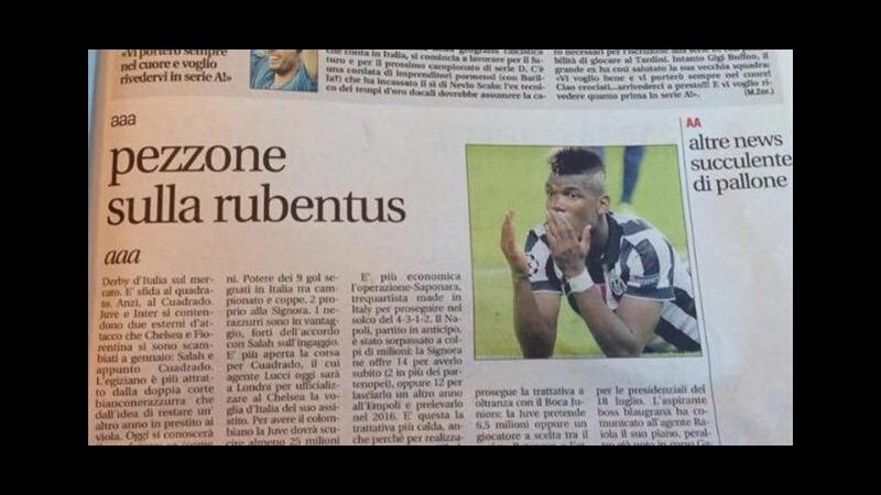 Leggo in stampa con ‘Pezzone sulla Rubentus’: ironia sul web