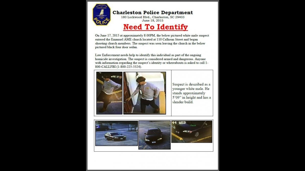 Strage di Charleston, Dylann Roof incriminato per omicidio