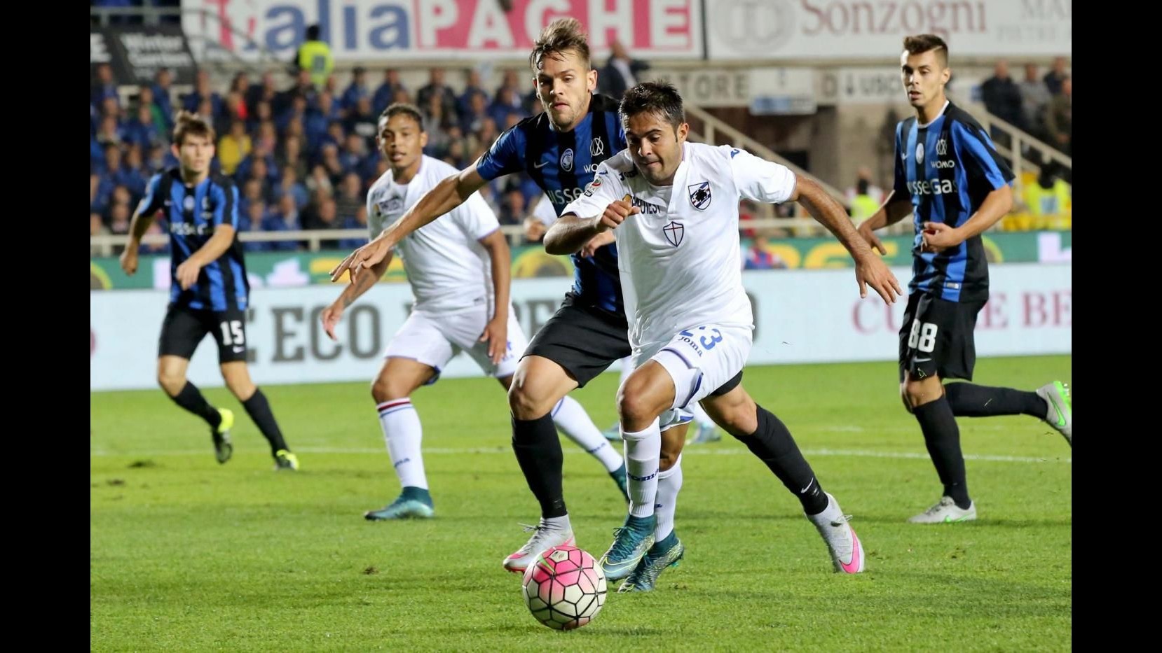 Samp con il mal di trasferta: l’Atalanta vince 2-1