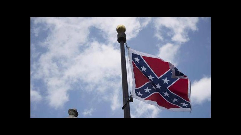 Il South Carolina venerdì ammaina la bandiera confederata