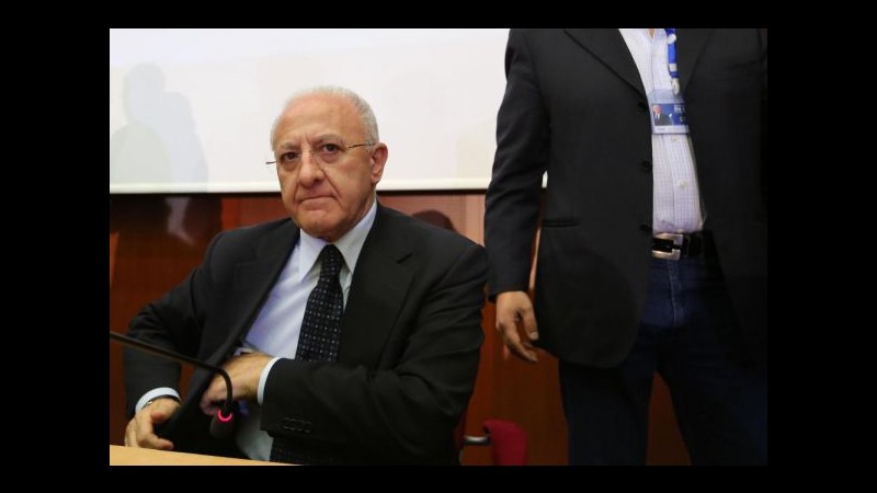 De Luca: Rispettata volontà popolare, ora a lavoro per la Regione