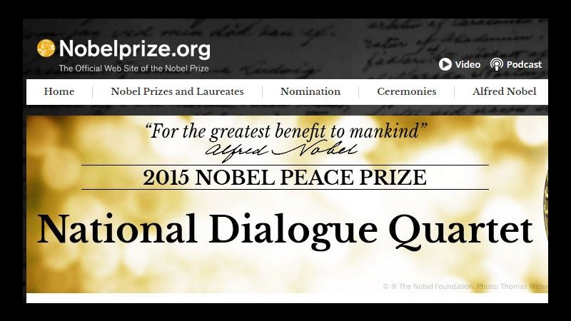 Nobel, premio Pace al Quartetto del dialogo in Tunisia: costruttore di democrazia