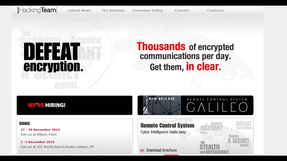 Hacking Team, Galileo potrebbe essere finito nelle mani dei jihadisti