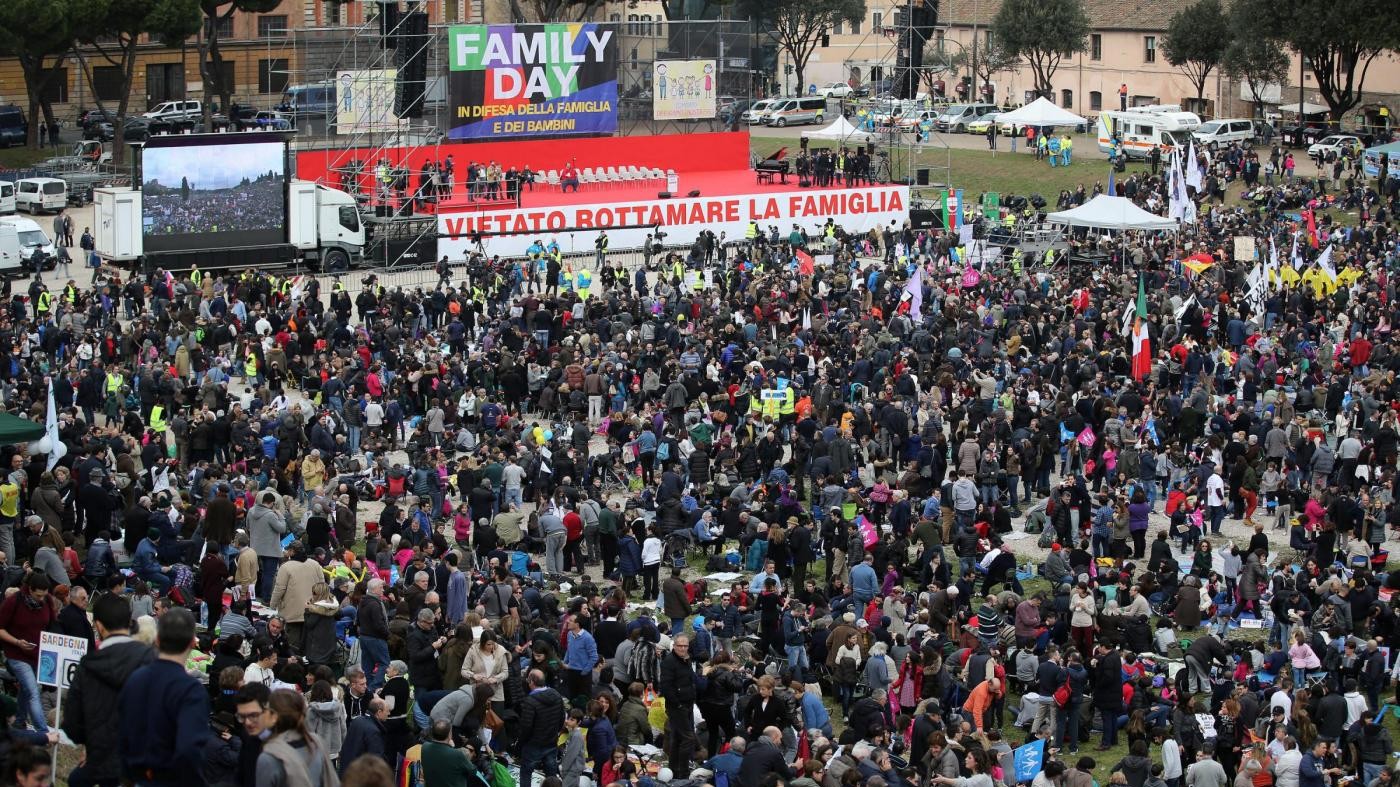 Family Day, piazza avverte Renzi: Ddl Cirinnà da respingere