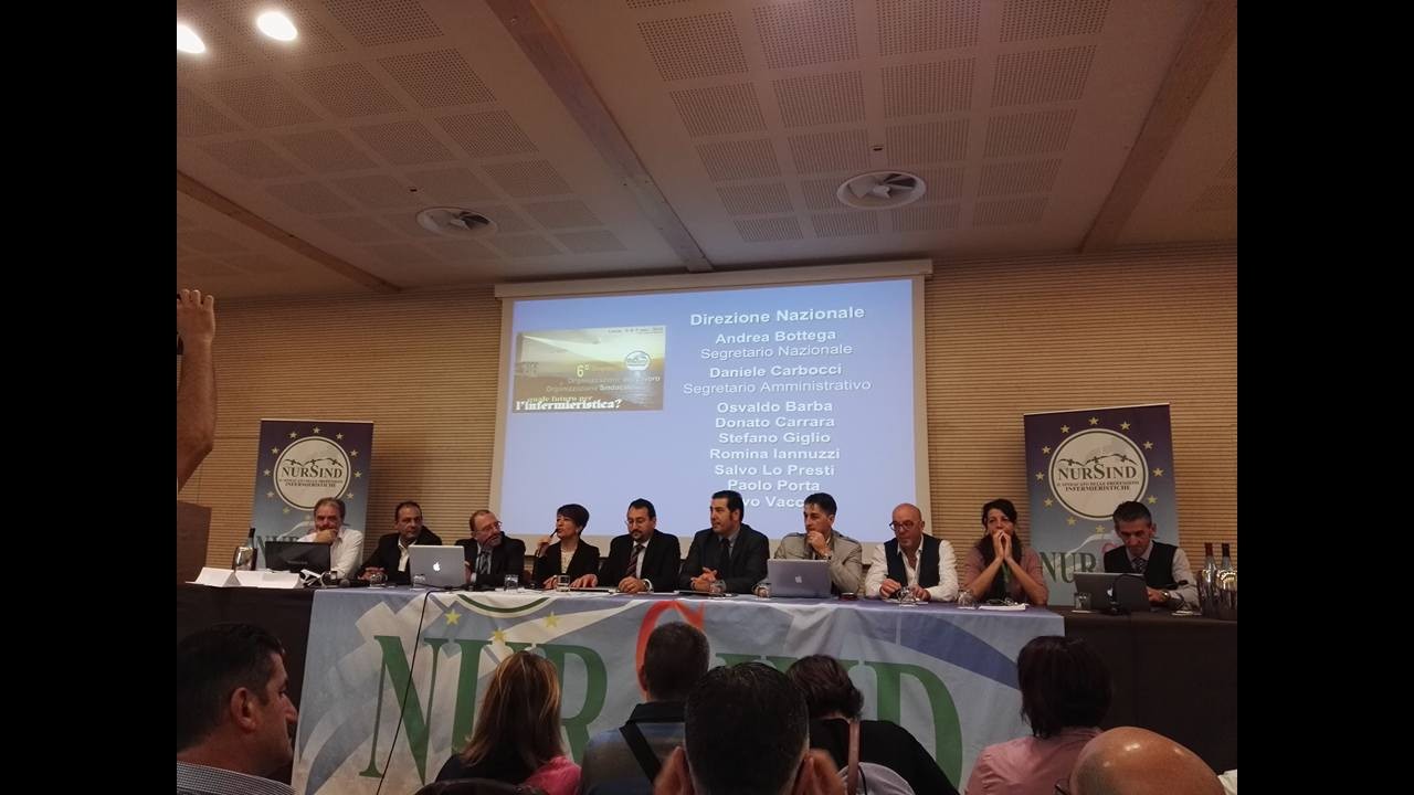 Salute, eletto nuovo direttivo nazionale Nursind: Bottega segretario
