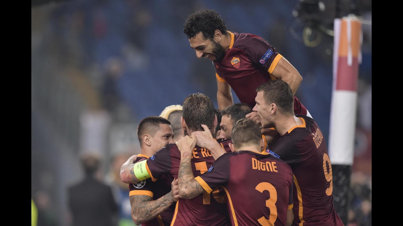 Champions League: Roma dai due volti batte Leverkusen 3-2