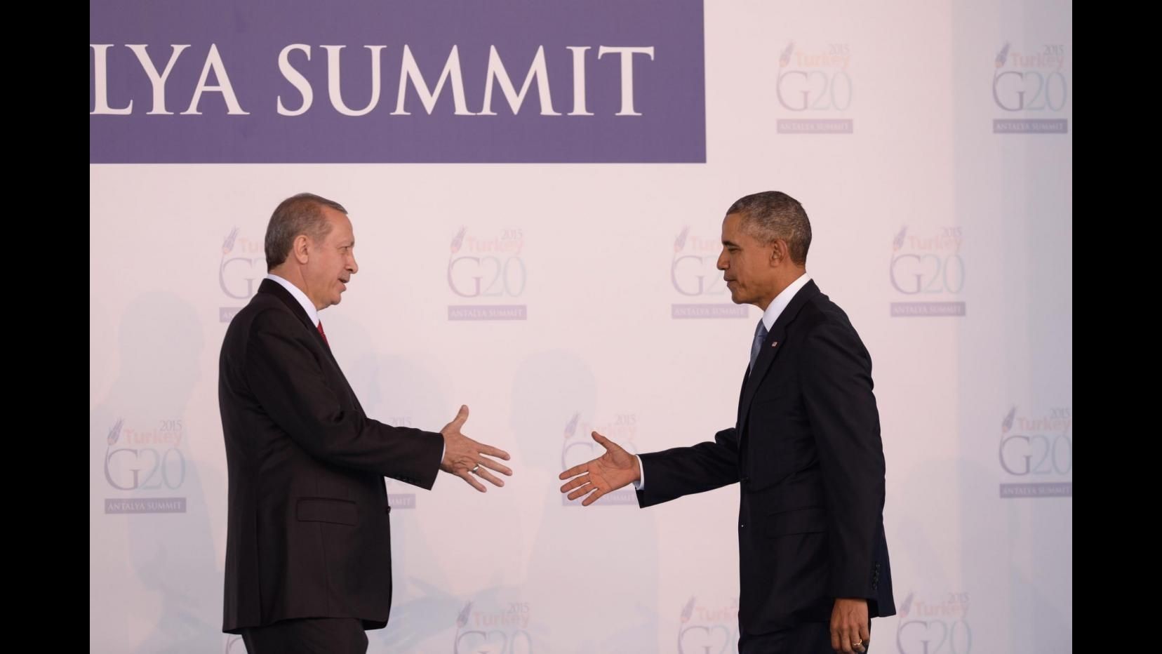 Siria, telefonata Obama-Erdogan su de-escalation dopo jet abbattuto