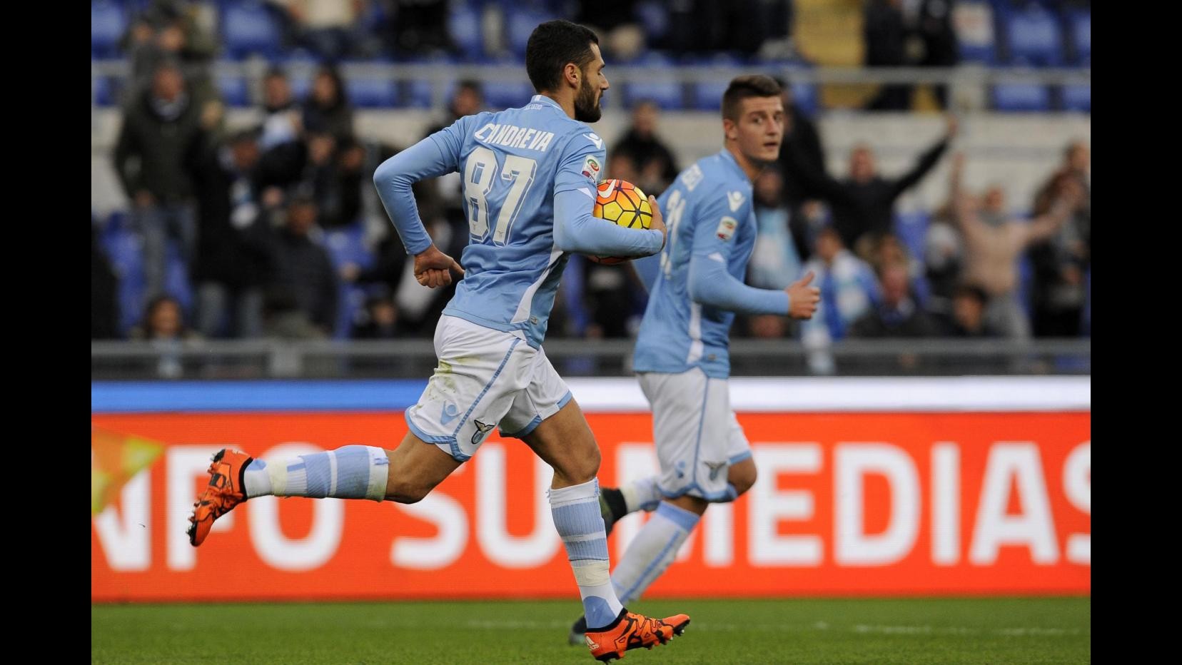 Serie A, Palermo sfiora blitz, Candreva tiene a galla la Lazio