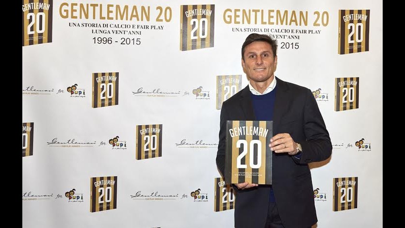 Calcio, in un libro 20 anni del Premio Gentleman. Zanetti: Grande idea