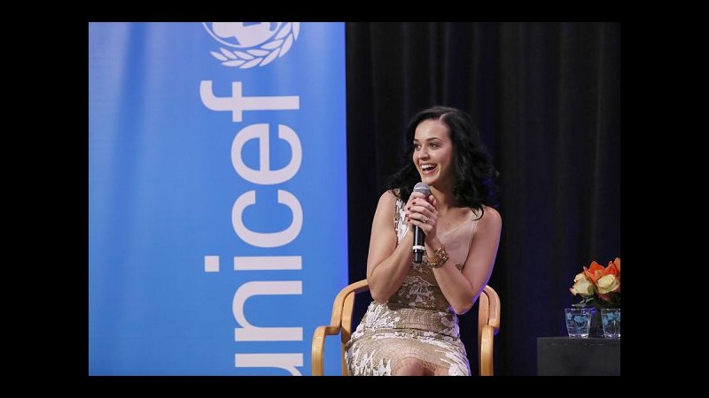 Katy Perry ‘meteorina’ Unicef: Cambio clima penalizza bimbi