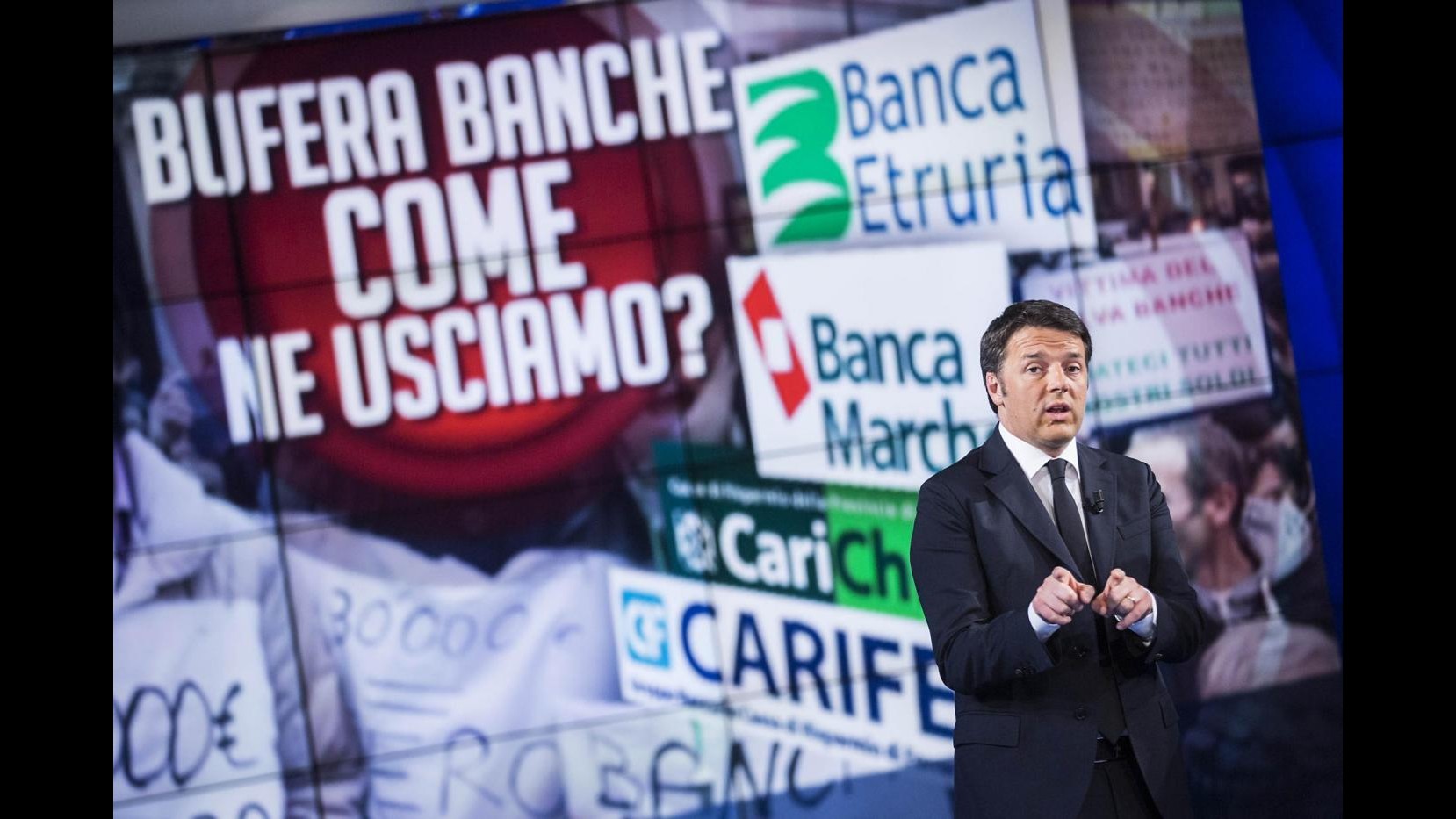 Banche, Renzi: Chi ha truffato dovrà pagare, le vittime saranno risarcite