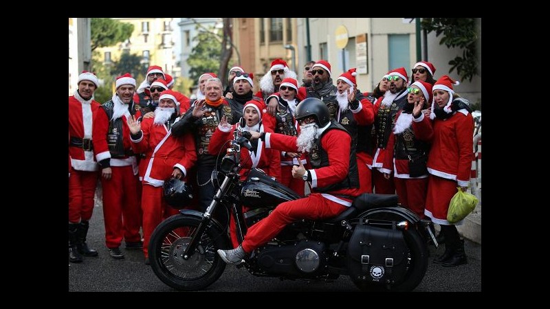 Roma, Babbi Natale in Harley per i bimbi dell’Umberto I