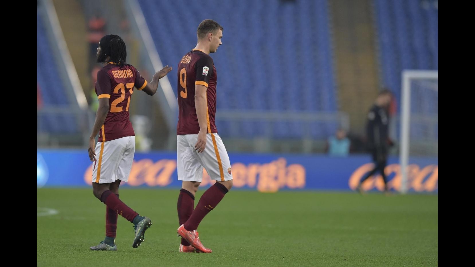 Roma, Dzeko si scusa per espulsione: Non accadrà mai più
