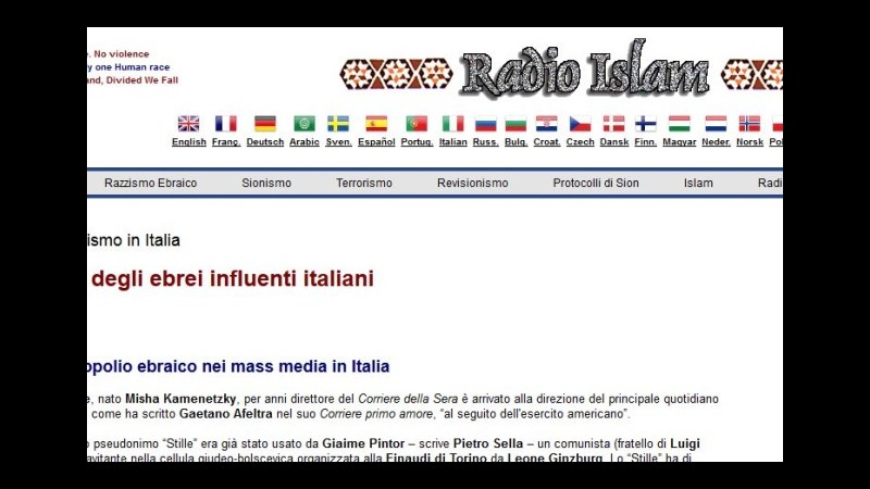 Presidente comunità ebraica Roma: La black list è una violenta offesa