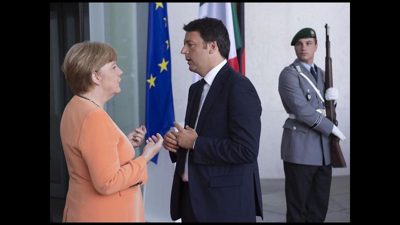Ue, acceso scambio Renzi-Merkel sulle banche