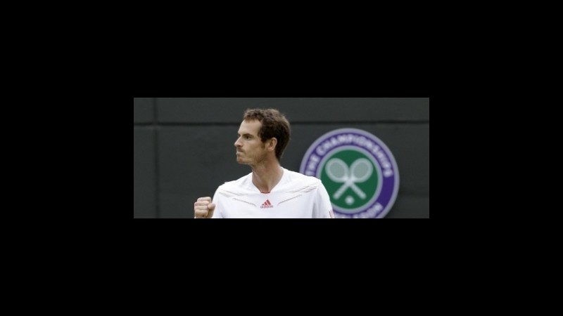 Wimbledon: Murray ai quarti, il trofeo a 5,00