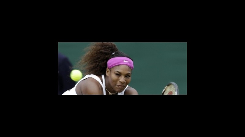 Wimbledon: Sharapova fuori, ora Serena Williams favorita a 3,50