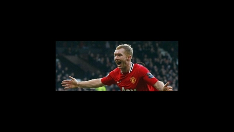 Premier: Scholes rinnova con lo United e la chiamata in nazionale si gioca a 2,50