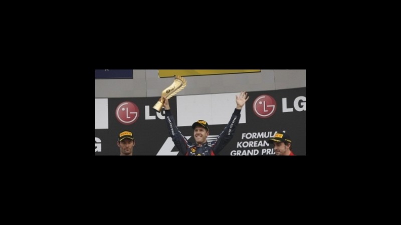 Vettel sorpassa Alonso: il titolo mondiale a 1,25, il ferrarista a 3,50
