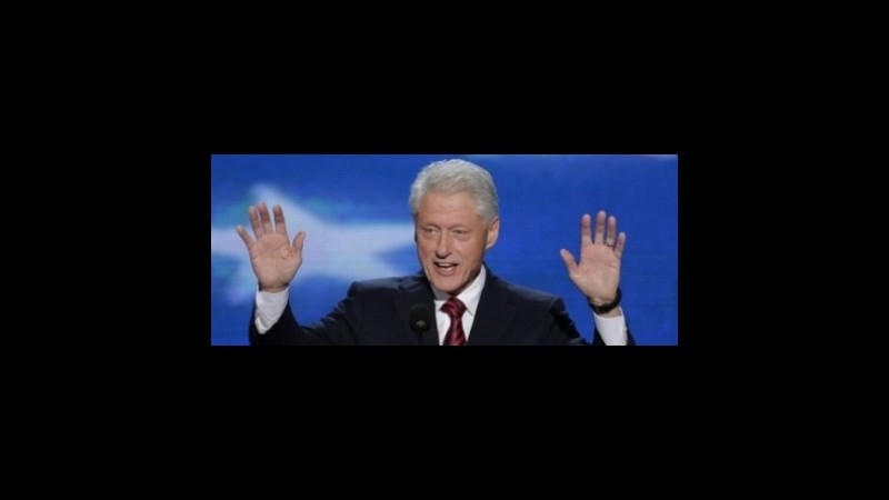 Bill Clinton infiamma i Democratici, l’elezione di Hillary nel 2016 a 8,00