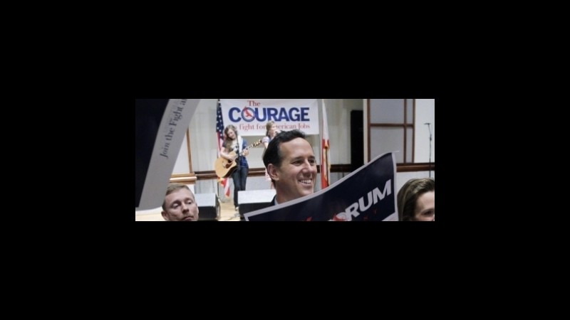 Usa, primarie repubblicane: Santorum vince in Mississippi e Alabama, la nomination a 8,00