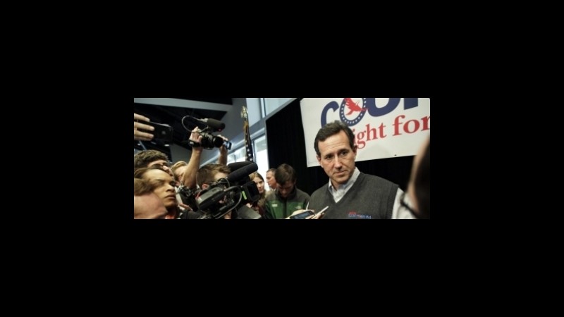 Usa, primarie repubblicane: Santorum avanti nei sondaggi, nomination a 4,50